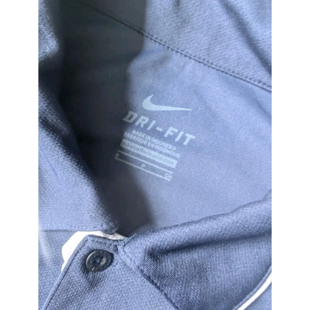 Nike Dri-FIT Polo Shirt Men’s Small Navy Short Sleeve Golf Casual Lightweight